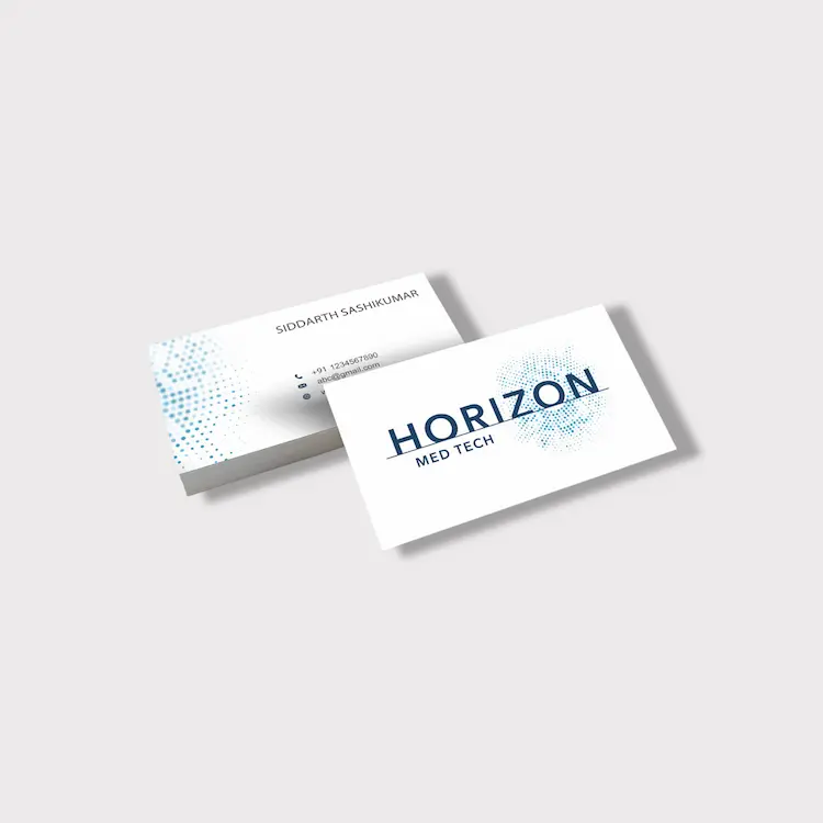 Affordable business card printing services in Chennai with quality finish