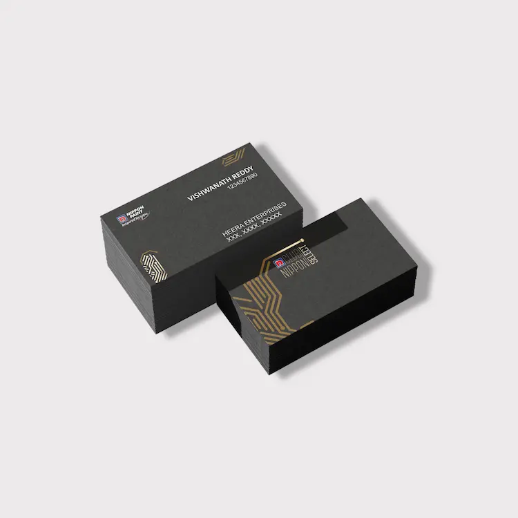 Professional visiting card printing with custom design for corporate use