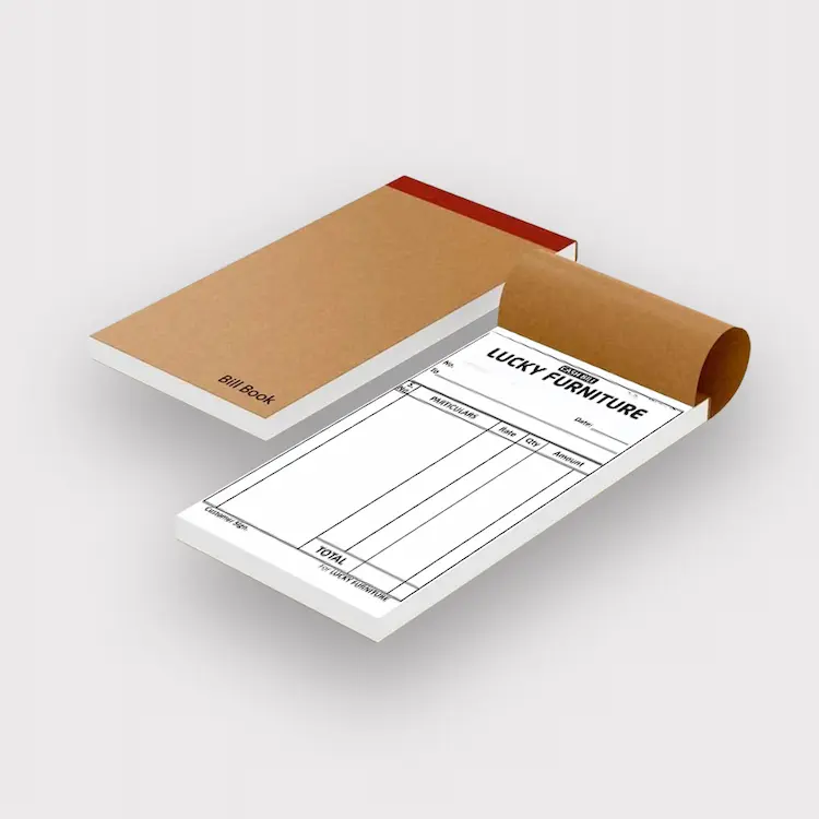 Bill Book Custom bill book printing in Chennai for businesses