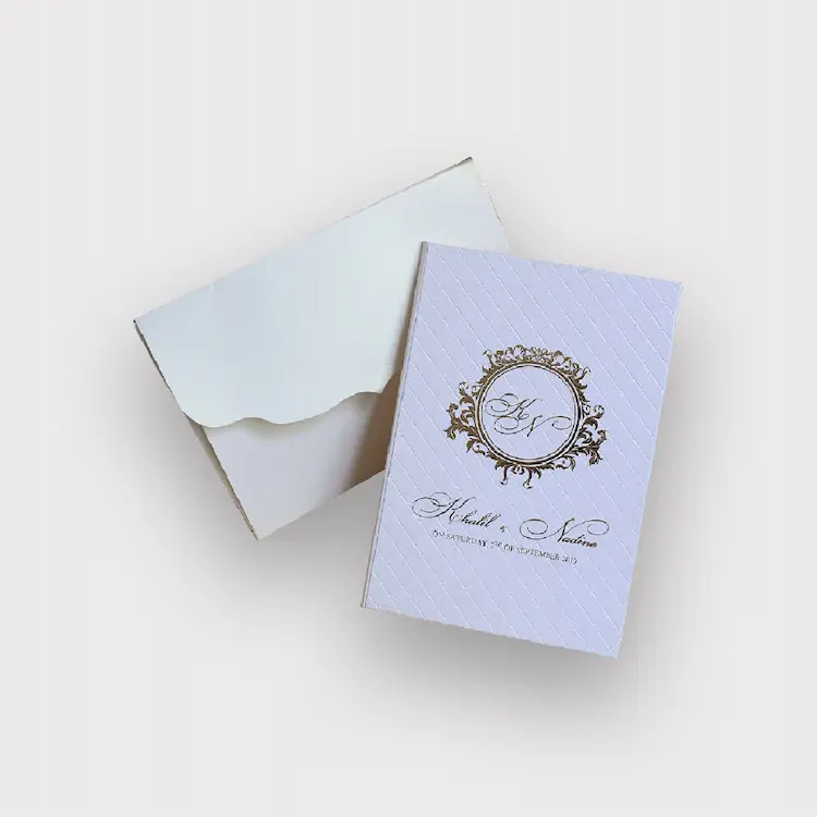 Impress guests with gold foil wedding card printing in Chennai