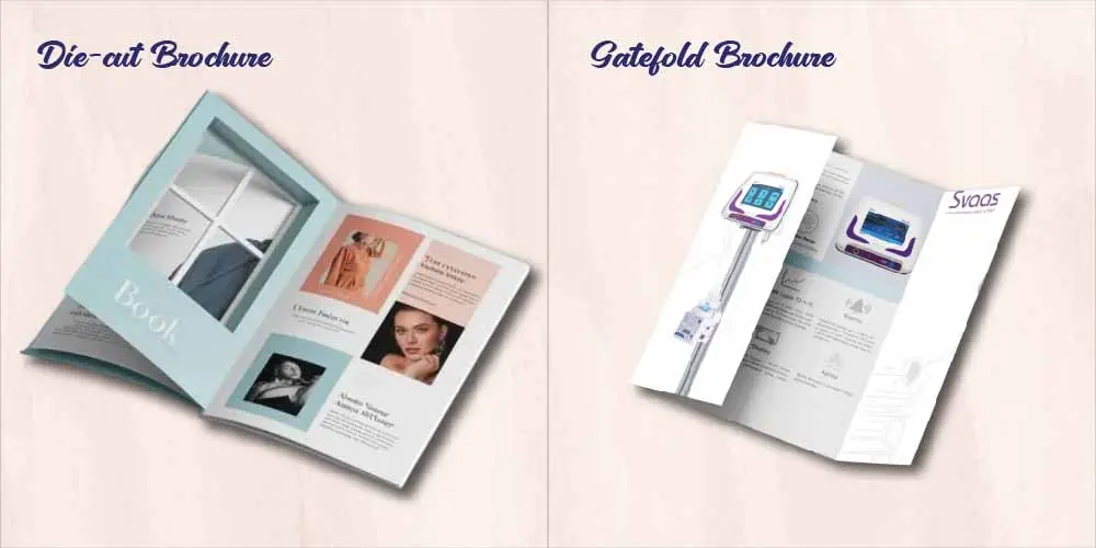 Comparison of bi-fold brochures and tri-fold brochures for business use